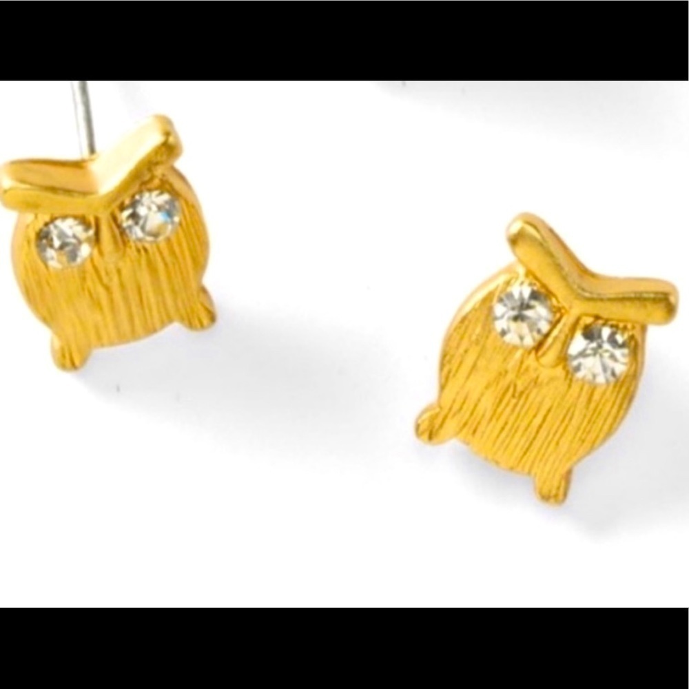 Park Lane Hoot Owl Earrings 18k GOLD plated